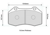 ABARTH 5oo/595/695, Punto Ev0/Grande Performance Brake Pad for Brembo Caliper 8541